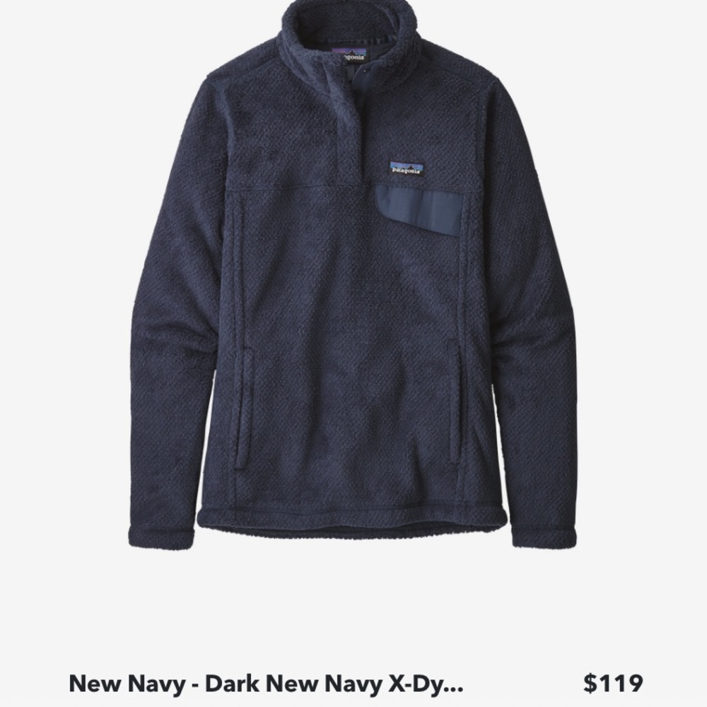 Navy Patagonia Snap-T Pullover - Picture 2 of 6